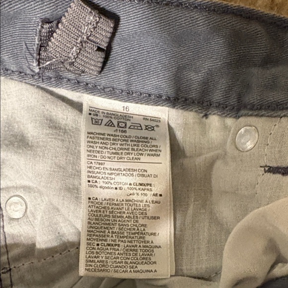 Old Navy Boy’s Charcoal Straight Jeans Size 16 - Picture 4 of 7
